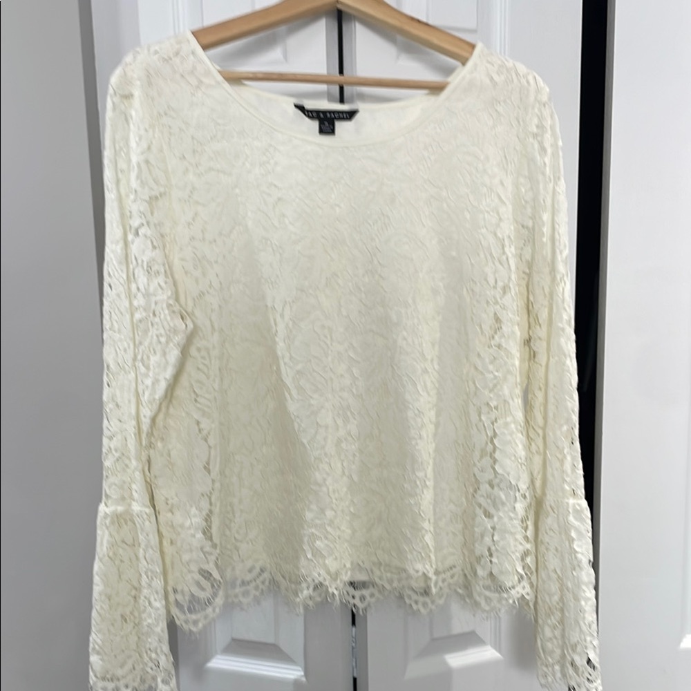 Cream Lace Blouse